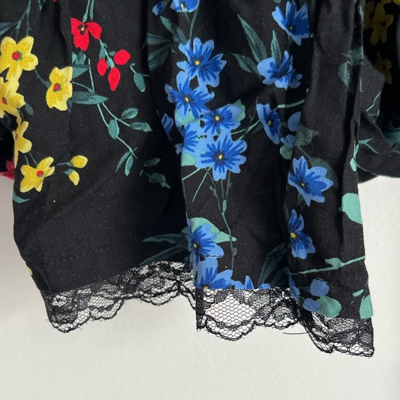 ESSENTIALS ABS size 2X Ladies Vivid Floral Pants PullOn Elastic flat Tie - Picture 5 of 10